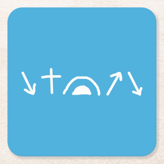 Gospel Arrows Papier Onderzetter (Voorkant)