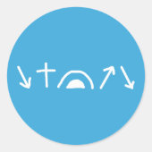 Gospel Arrows-Sticker Ronde Sticker (Voorkant)