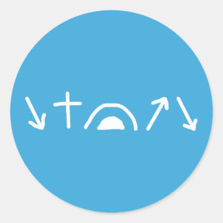 Gospel Arrows-Sticker Ronde Sticker