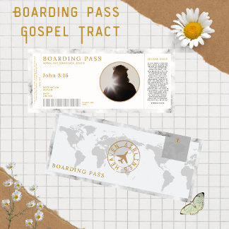 Gospel Boarding pass English Kaart