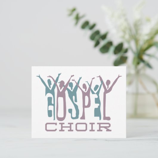 Gospel Choir Briefkaart (Staand voorkant)