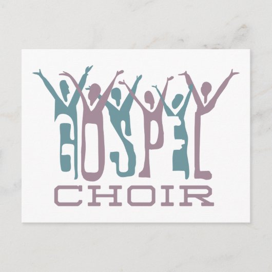 Gospel Choir Briefkaart (Voorkant)