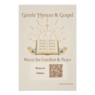 Gospel Hymns Geheugen Zorg Poster Dementie Alzheim
