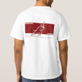 Gospel Ninja Black en Red Graphic T-shirt (Achterkant)
