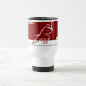 Gospel Ninja Red over White Travel Mug Reisbeker (Center)
