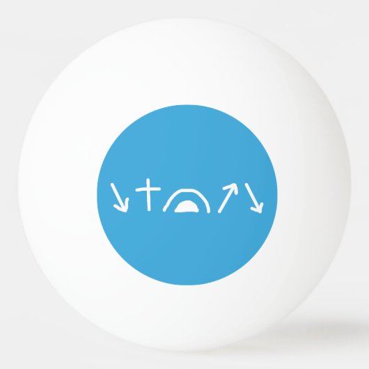 Gospel Pijlen Ping Pong Bal Pingpongbal (Voorkant)