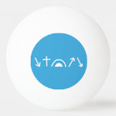 Gospel Pijlen Ping Pong Bal Pingpongbal (Achterkant)