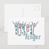 Gospel Singer Briefkaart (Voorkant / Achterkant)