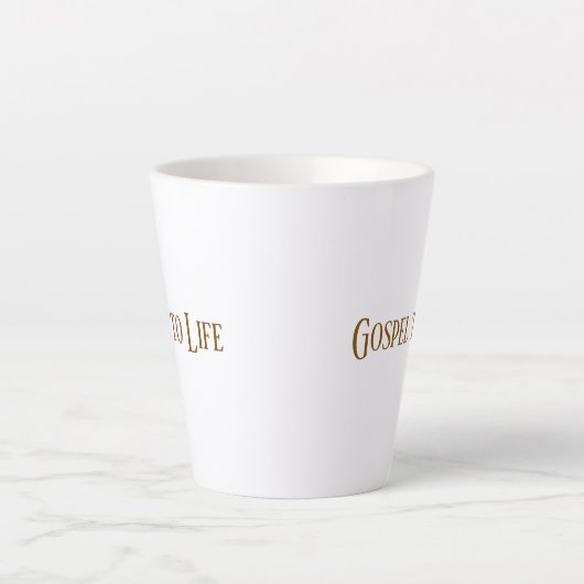 Gospel to Life Mug Latte Mok (Voorkant)