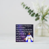 Gospel Tract Card Vierkante Visitekaartje (Staand voorkant)