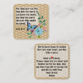 Gospel Tract Kaart Vierkante Visitekaartje (Voorkant / Achterkant)