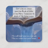 Gospel Tract Kaart Vierkante Visitekaartje (Achterkant)