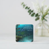 Gospel Tract Kaart Vierkante Visitekaartje (Staand voorkant)