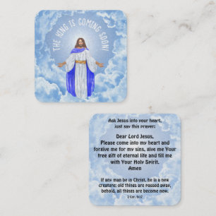 Gospel Tract Kaart Vierkante Visitekaartje