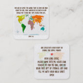 Gospel Tract Kaart Vierkante Visitekaartje (Voorkant / Achterkant)