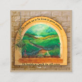 Gospel Tract Kaart Vierkante Visitekaartje (Voorkant)