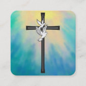 Gospel Tract Kaart Vierkante Visitekaartje (Voorkant)