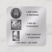 Gospel Tract Kaart Vierkante Visitekaartje (Achterkant)