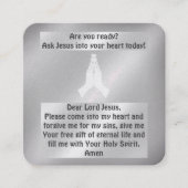 Gospel Tract Kaart Vierkante Visitekaartje (Voorkant)