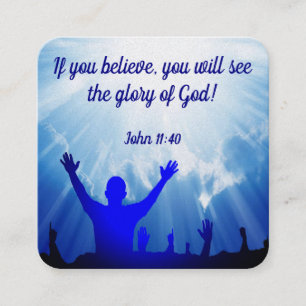 Gospel Tract Kaart Vierkante Visitekaartje