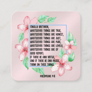 Gospel Tract Kaart Vierkante Visitekaartje