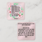 Gospel Tract Kaart Vierkante Visitekaartje (Voorkant / Achterkant)