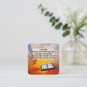 Gospel Tract Kaart Vierkante Visitekaartje (Staand voorkant)