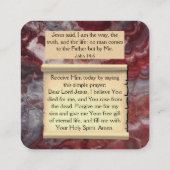 Gospel Tract Kaart Vierkante Visitekaartje (Achterkant)