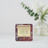 Gospel Tract Kaart Vierkante Visitekaartje (Staand voorkant)