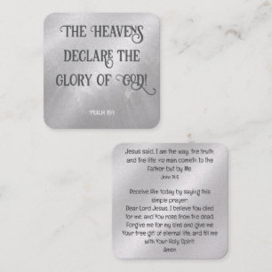 Gospel Tract Kaart Vierkante Visitekaartje