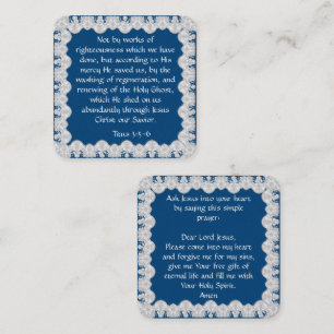 Gospel Tract Kaart Vierkante Visitekaartje