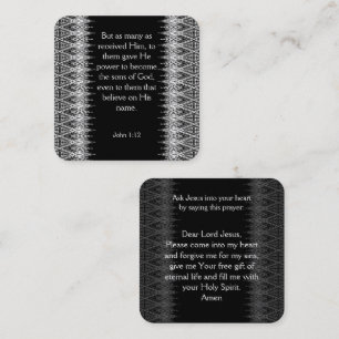 Gospel Tract Kaart Vierkante Visitekaartje