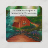 Gospel Tract Kaart Vierkante Visitekaartje (Voorkant)