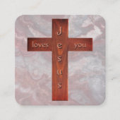 Gospel Tract Kaart Vierkante Visitekaartje (Voorkant)