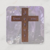 Gospel Tract Kaart Vierkante Visitekaartje (Voorkant)