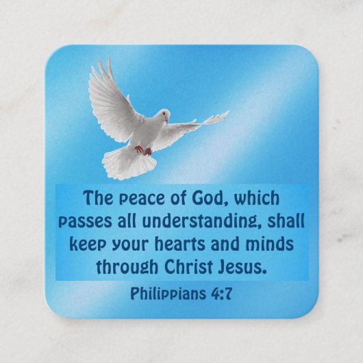 Gospel Tract Kaart Vierkante Visitekaartje (Voorkant)