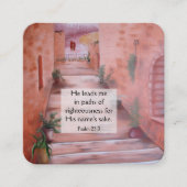 Gospel Tract Kaart Vierkante Visitekaartje (Voorkant)