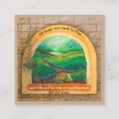 Gospel Tract Kaart Vierkante Visitekaartje (Voorkant)