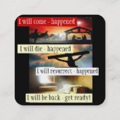 Gospel Tract Kaart Vierkante Visitekaartje (Achterkant)