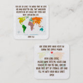 Gospel Tract Kaart Vierkante Visitekaartje (Voorkant / Achterkant)