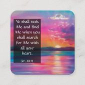 Gospel Tract Kaart Vierkante Visitekaartje (Voorkant)