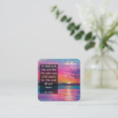 Gospel Tract Kaart Vierkante Visitekaartje (Staand voorkant)