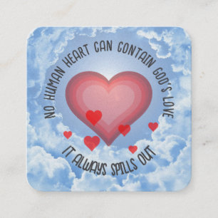 Gospel Tract Kaart Vierkante Visitekaartje