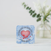 Gospel Tract Kaart Vierkante Visitekaartje (Staand voorkant)