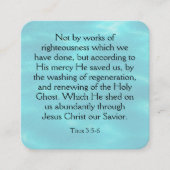 Gospel Tract Kaart Vierkante Visitekaartje (Voorkant)