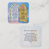 Gospel Tract Kaart Vierkante Visitekaartje (Voorkant / Achterkant)