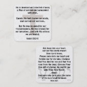 Gospel Tract Kaart Vierkante Visitekaartje (Voorkant / Achterkant)