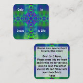 Gospel Tract Kaart Vierkante Visitekaartje (Voorkant / Achterkant)