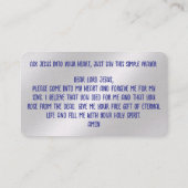 Gospel Tract Kaart Visitekaartje (Achterkant)