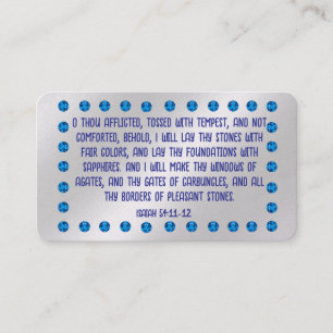 Gospel Tract Kaart Visitekaartje